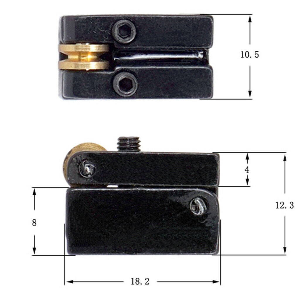6x String Headless Guitar Bridge for Headless Guitar Musical Instrument