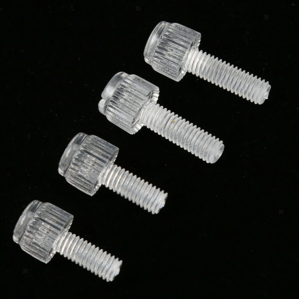 Set of 4 Acrylic Aquarium Pipe Clip Clamp Holder to Fix 12mm/16mm Inflow Outflow