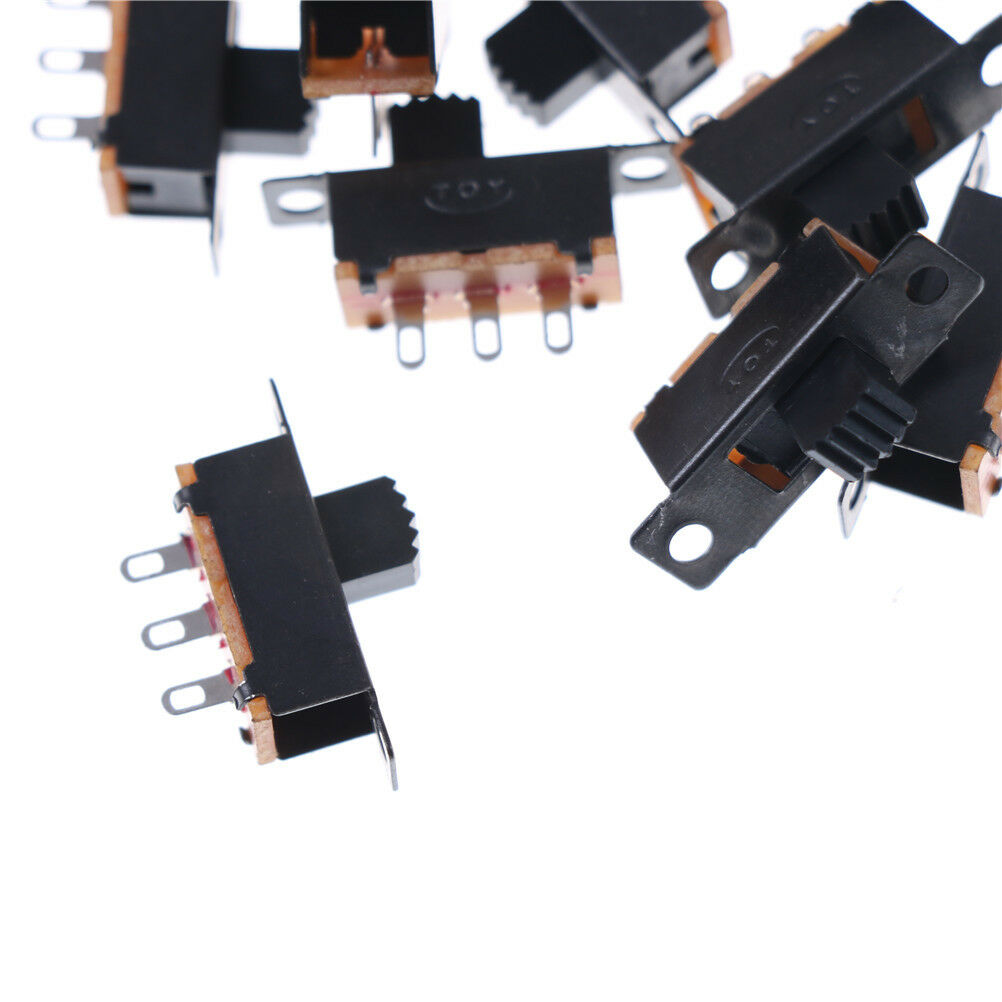 Black 20pcs 5V 0.3A SS12F32 Mini SPDT Slide Switch for Small DIY Power AD @_DD