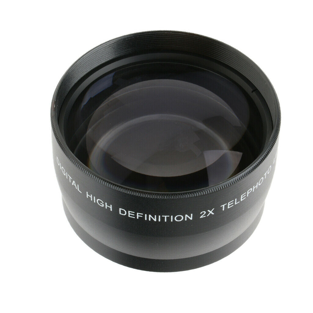 Universal 55mm 2X Telephoto Conversion Lens for   DSLR Camera