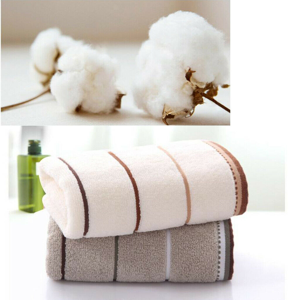 2 Pieces Soft Cotton Towels Hand Hair Home Towels Sets Washcloths Adults