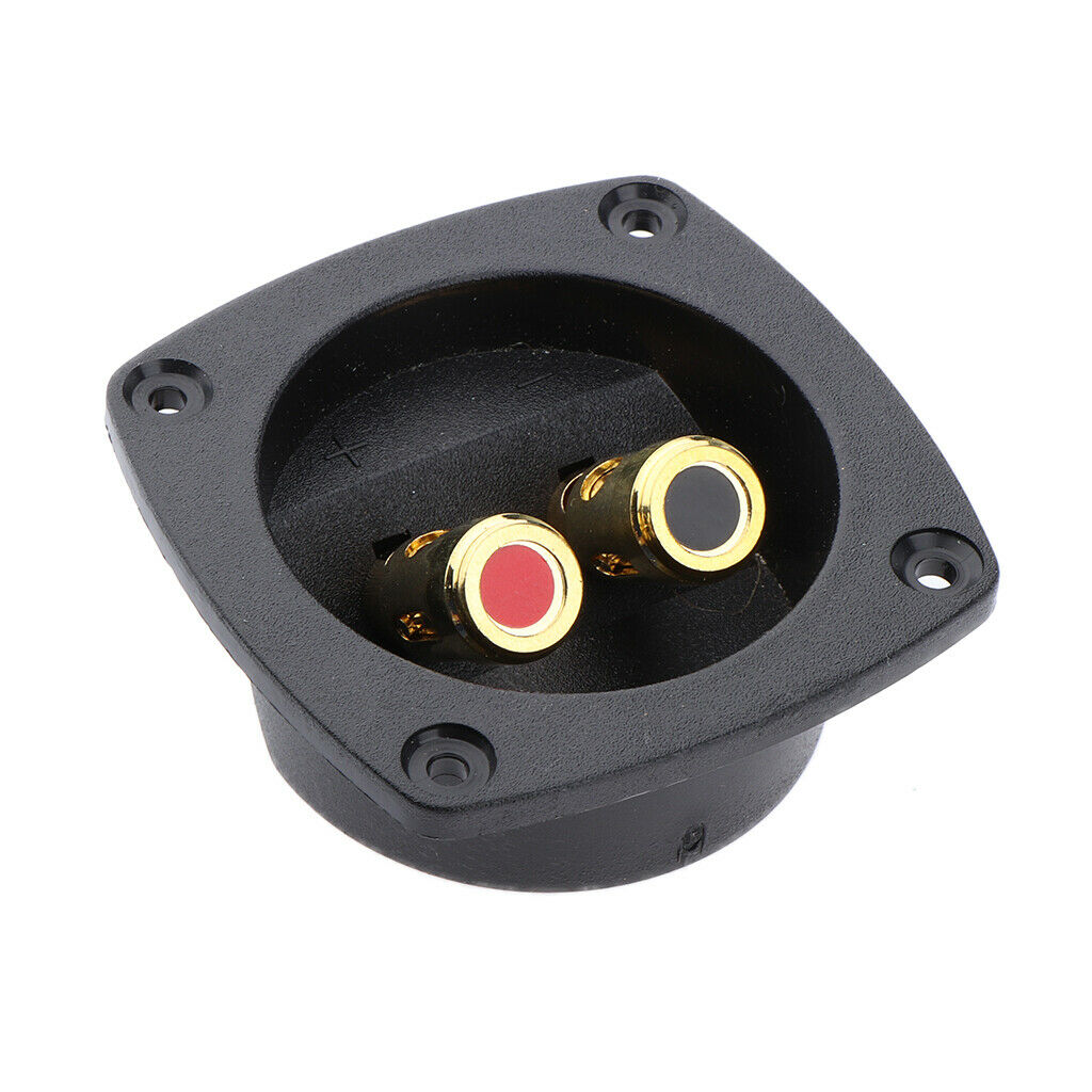 DIY Home Car Stereo Screw Terminal Cup Connectors Subwoofer Plugs 2-Way #2