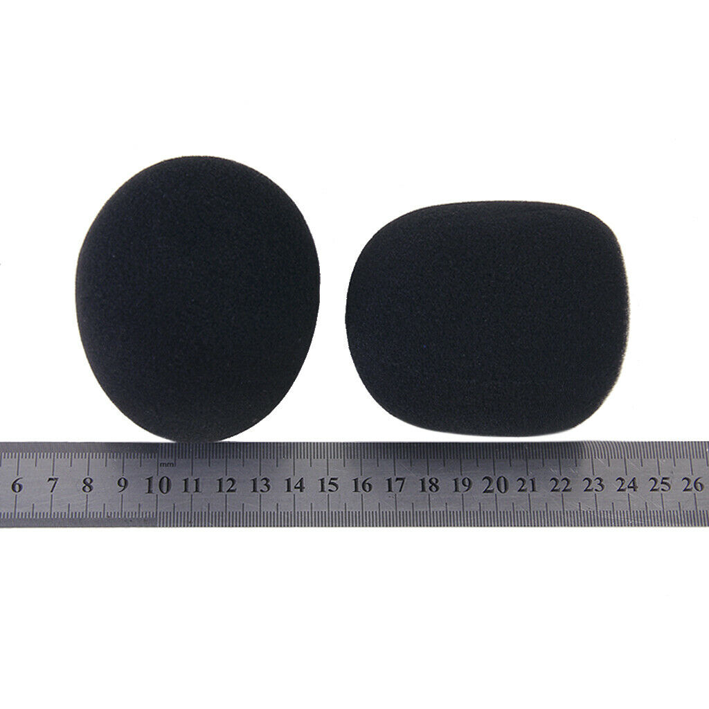 Black + Blue Microphone Audio Mic Windscreen Wind Shield Sponge Foam Cover Decor