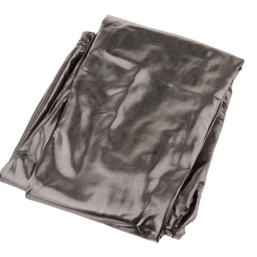 Women Faux Leather Leggings Wet Look  Metallic Stretch Pants Iron Gray