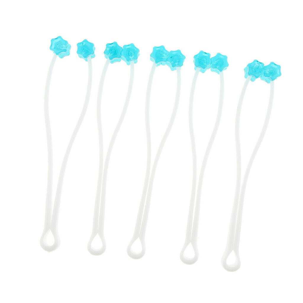 5 Pcs Cat Massage Tool Cat Thin Face Massager Pet Dog Feet Legs Massager Blue
