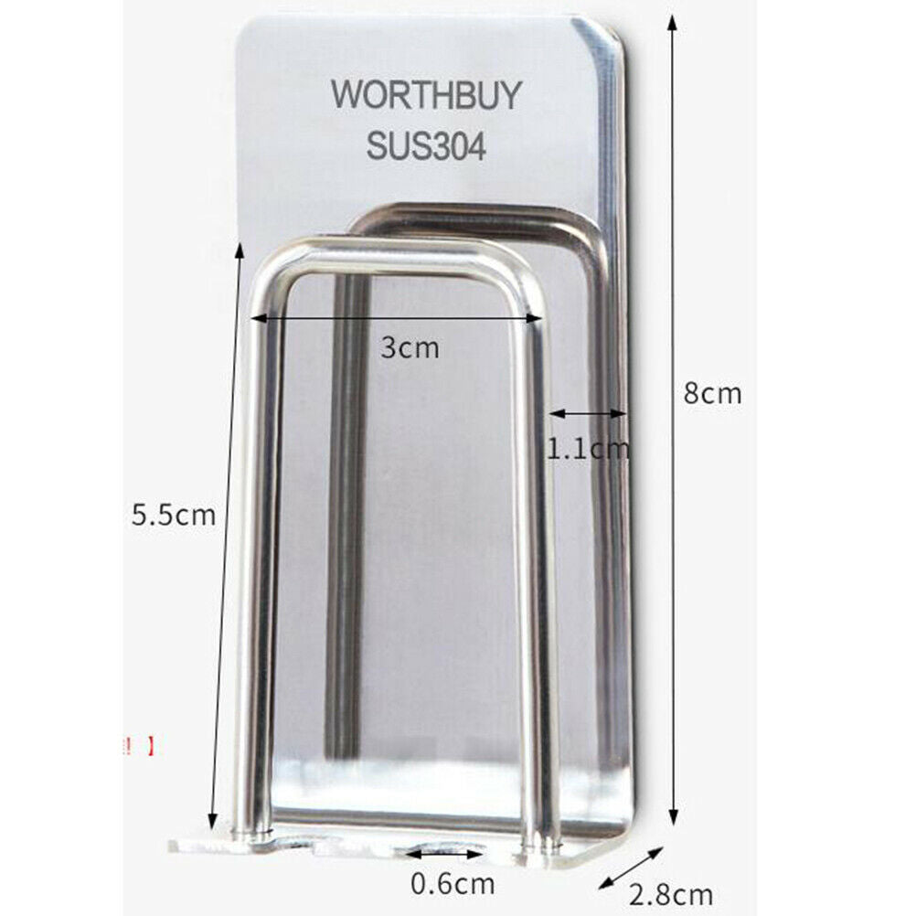 304 Stainless steel toothbrush holder gargle cup holder wall mounted hang.l8