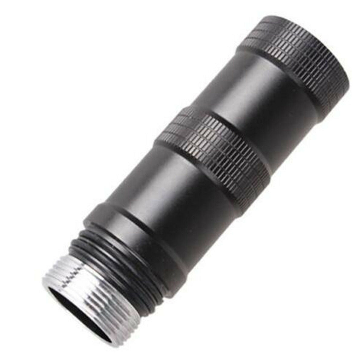 Black 18650 Battery Extension Tube For 1600 1200 3800LM Flashlight Torch