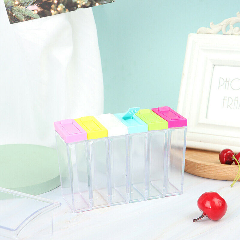 Spice Jar Seasoning Box Kitchen Storage Bottle Transparent PP Pepper Poder T DF