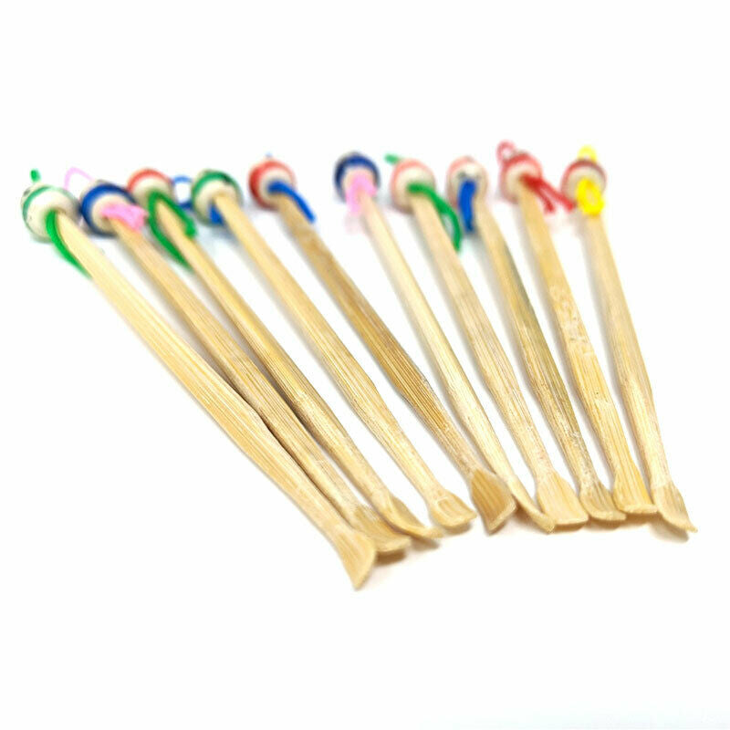 10 Cure-Oreilles Ecologic And Reusable IN Bamboo - New