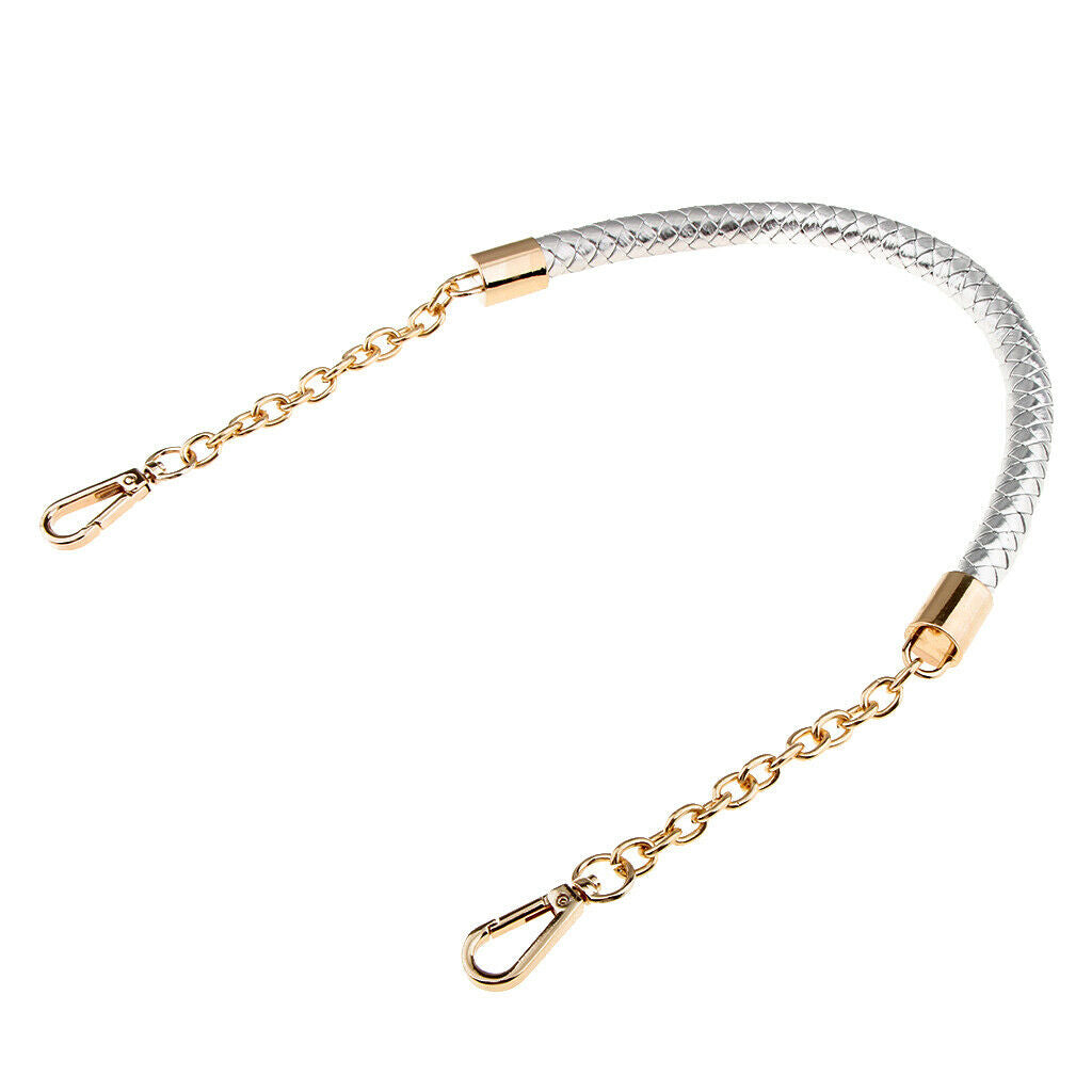 2pcs 60cm PU Leather Braided Bag Strap Replacement Handbag Bag Chain Bag