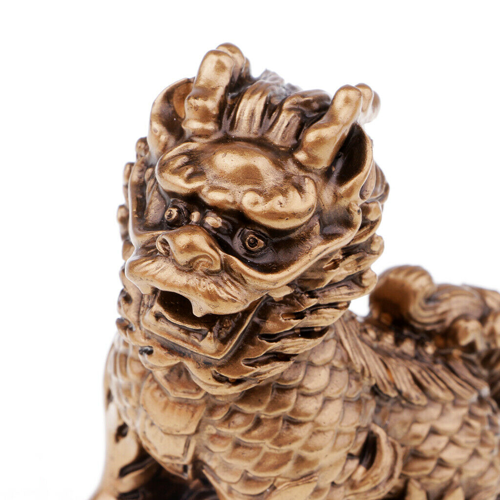Two Lions Statues Art Decration Lion Sculpture Fengshui Arts Crafts