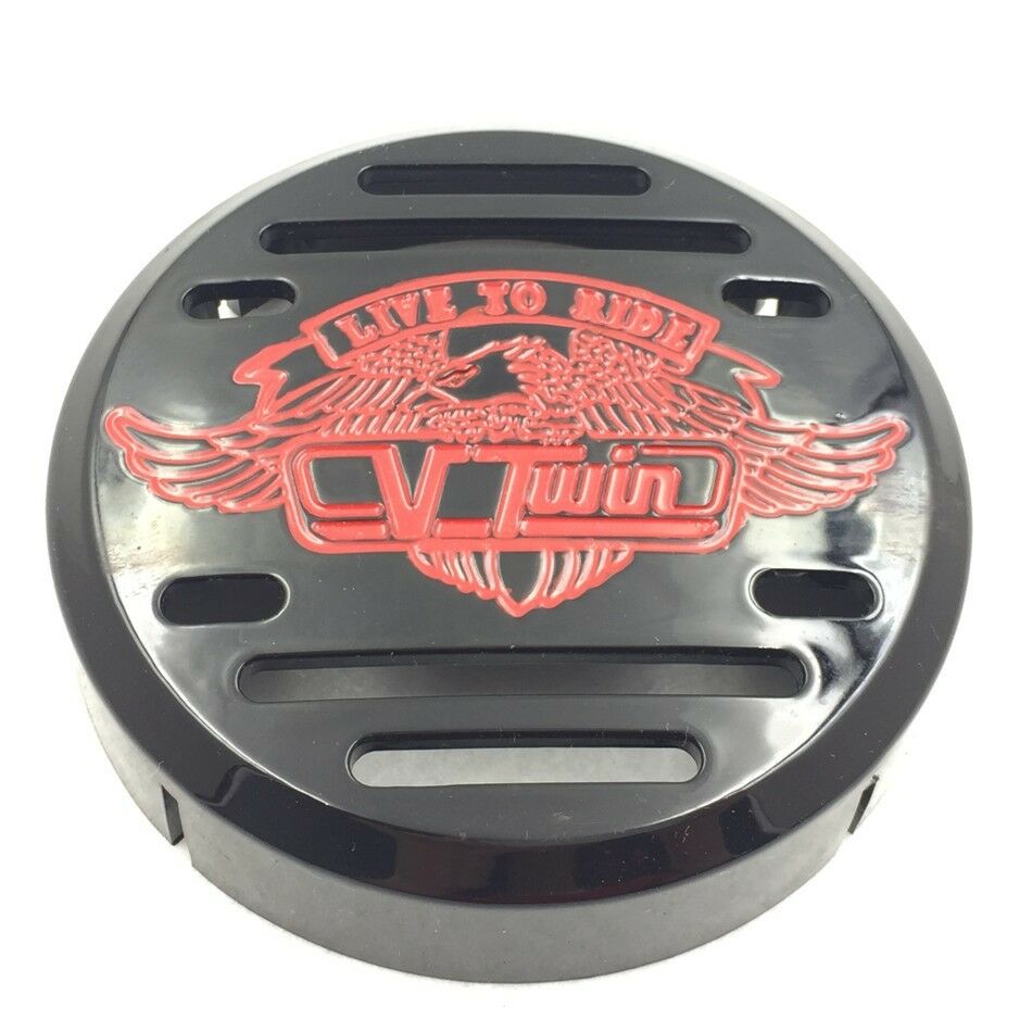 Black V-Twin Horn Cover- For Yamaha V-Star 650 1100 Vstar Classic Custom