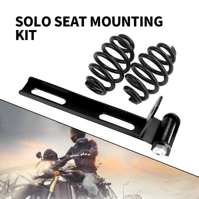 Black 3Inch Seat Sps Solo Seat Brackets for Chopper Bobber Custom Satin BarrM6Y9