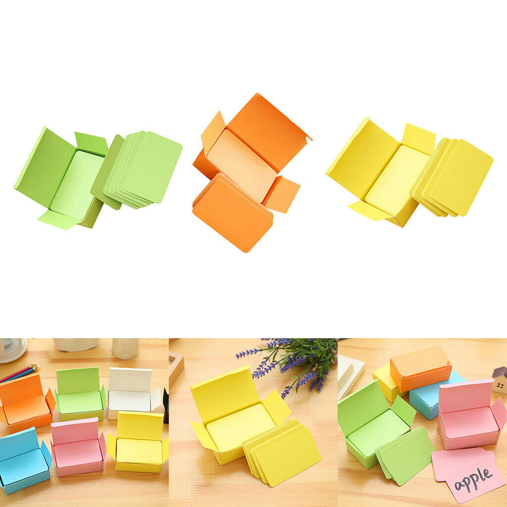 3-Box, Paper Blank Index Cards Invitation Quick Message DIY Craft Notecard