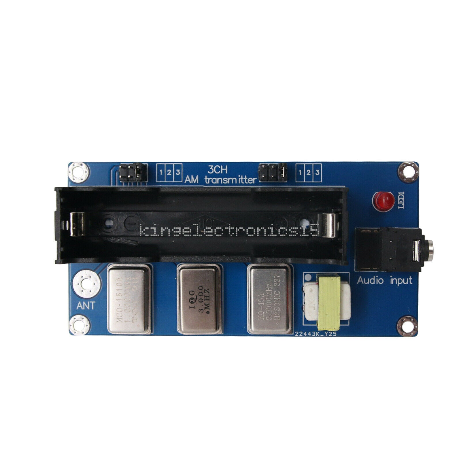 1PCS 1MHz 3MHz 5MHz 3-Channel AM Transmitter Finished Board & Antenna & Audio