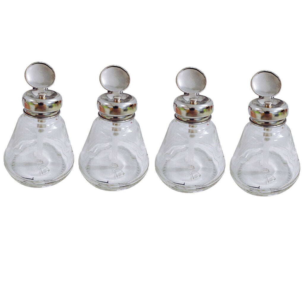 5oz Empty Nail Polish Remover Pump Dispenser Acetone Press Bottles 4pcs