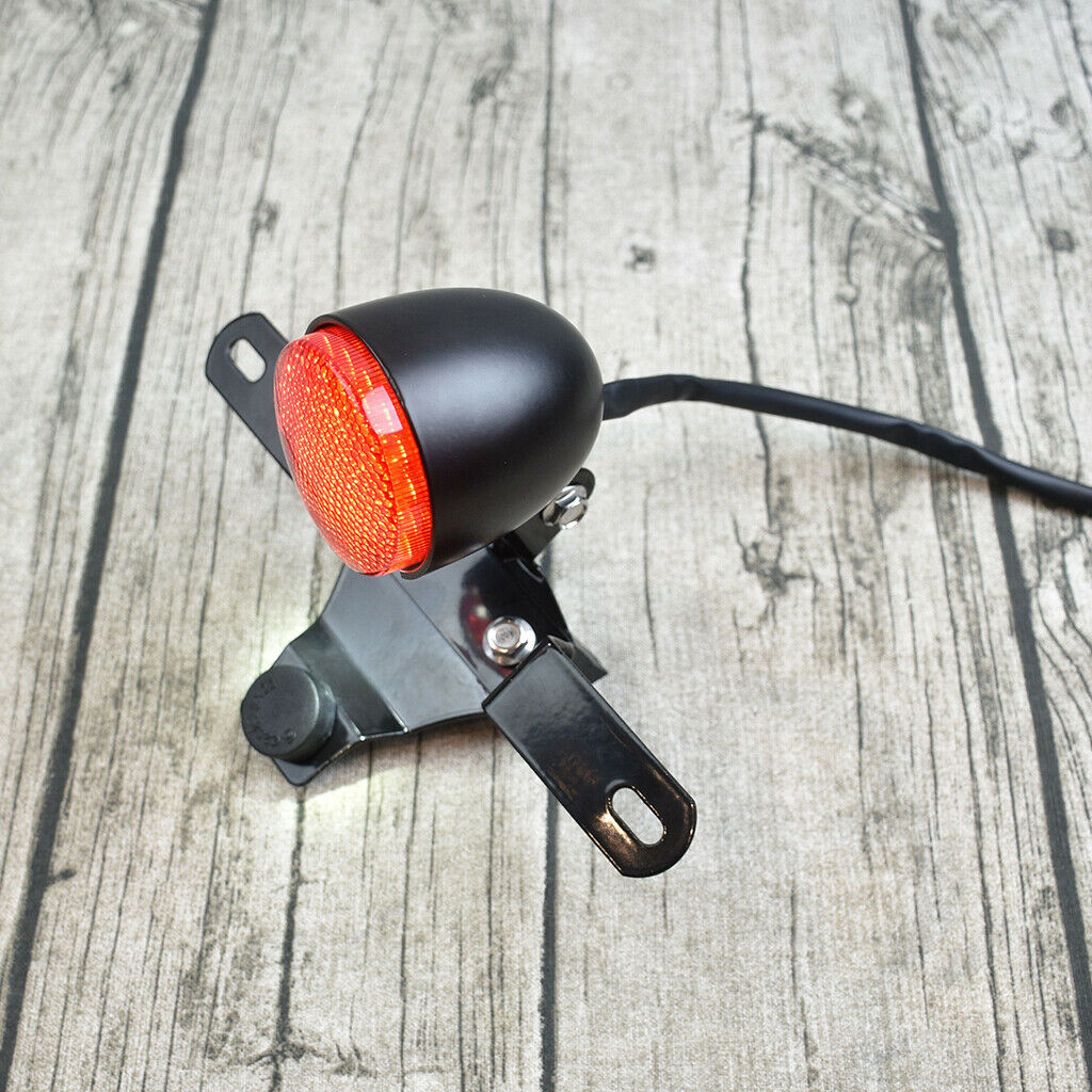 Motorcycle LED Tail Brake Light Stop 24 LED License Plate Holder for Mash