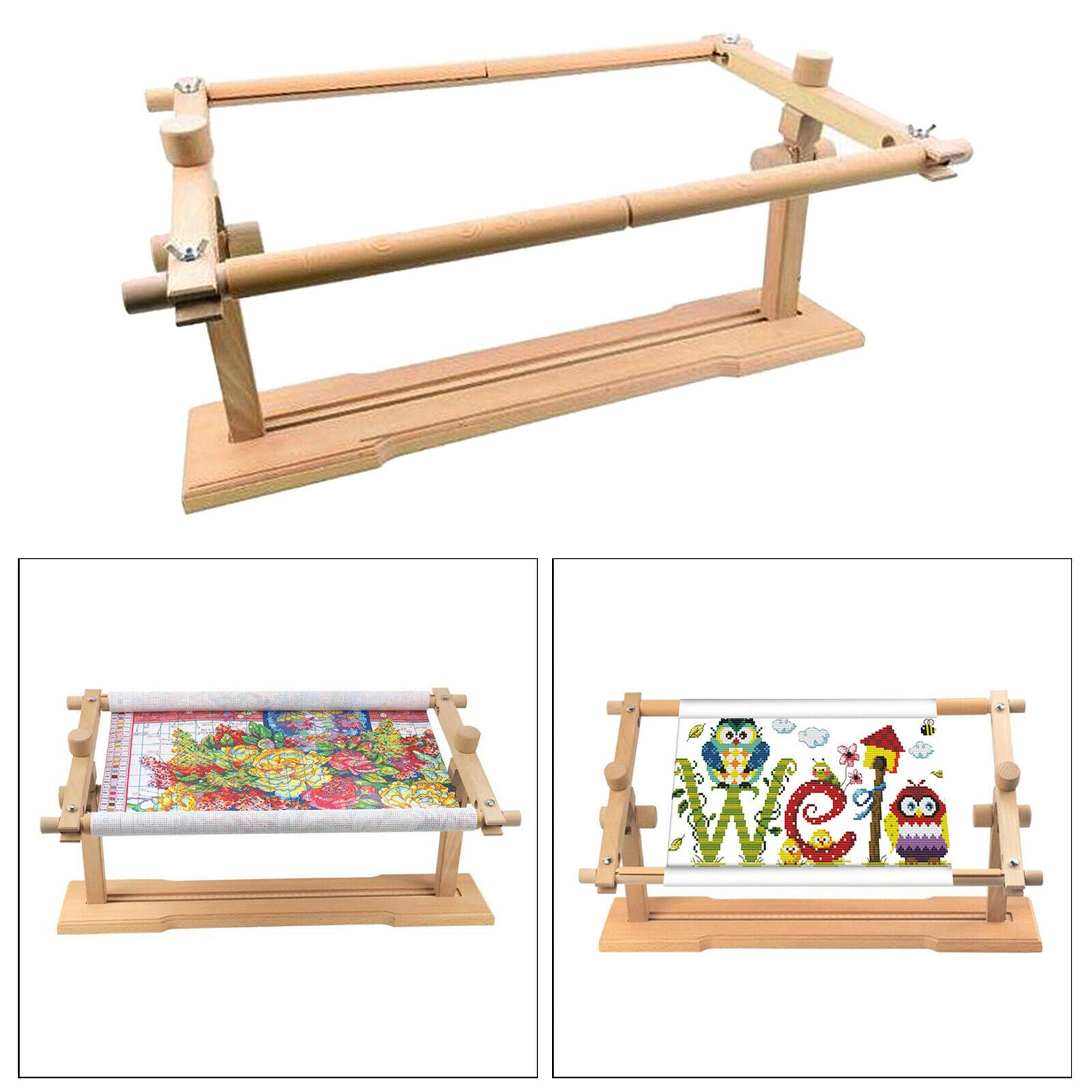 Cross Stitch Frame Clamps Desktop Lap Stand Embroidery Holder Stitchwork