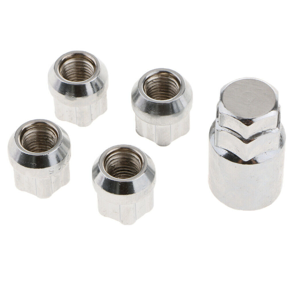Set of 4 12x1.5 Factory Style Replacement Chrome Lug Nut Wheel Locks Fits for ,