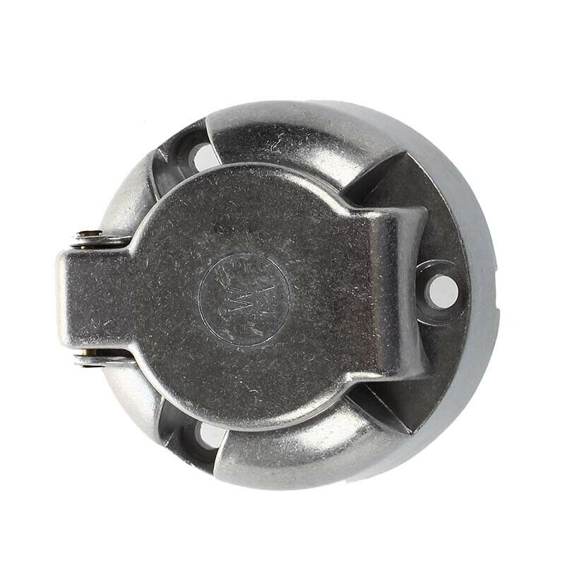 7-Pin Trailer Socket Heavy-Duty Round Pin 7- Pole Wi Socket 12V Towbar Towing Y3