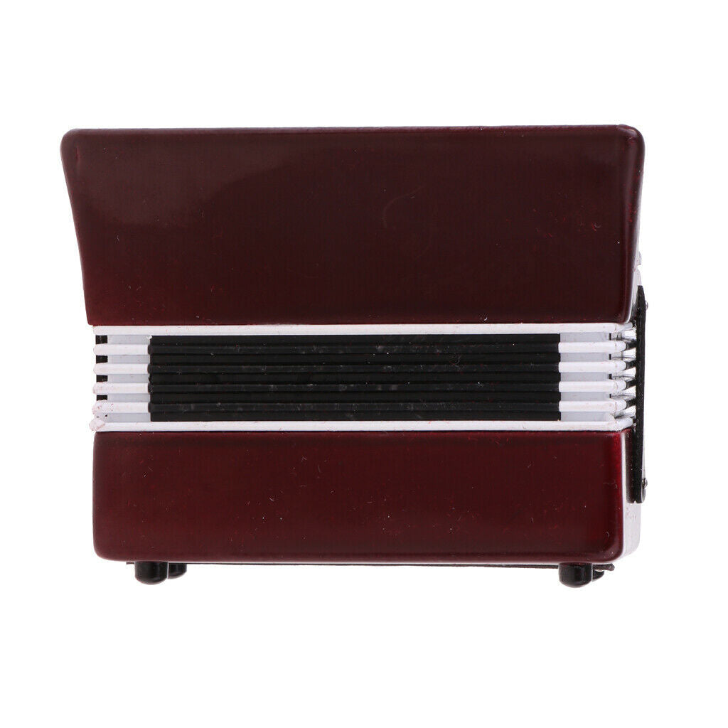 1/6 scale accordion wooden musical instrument for action figures