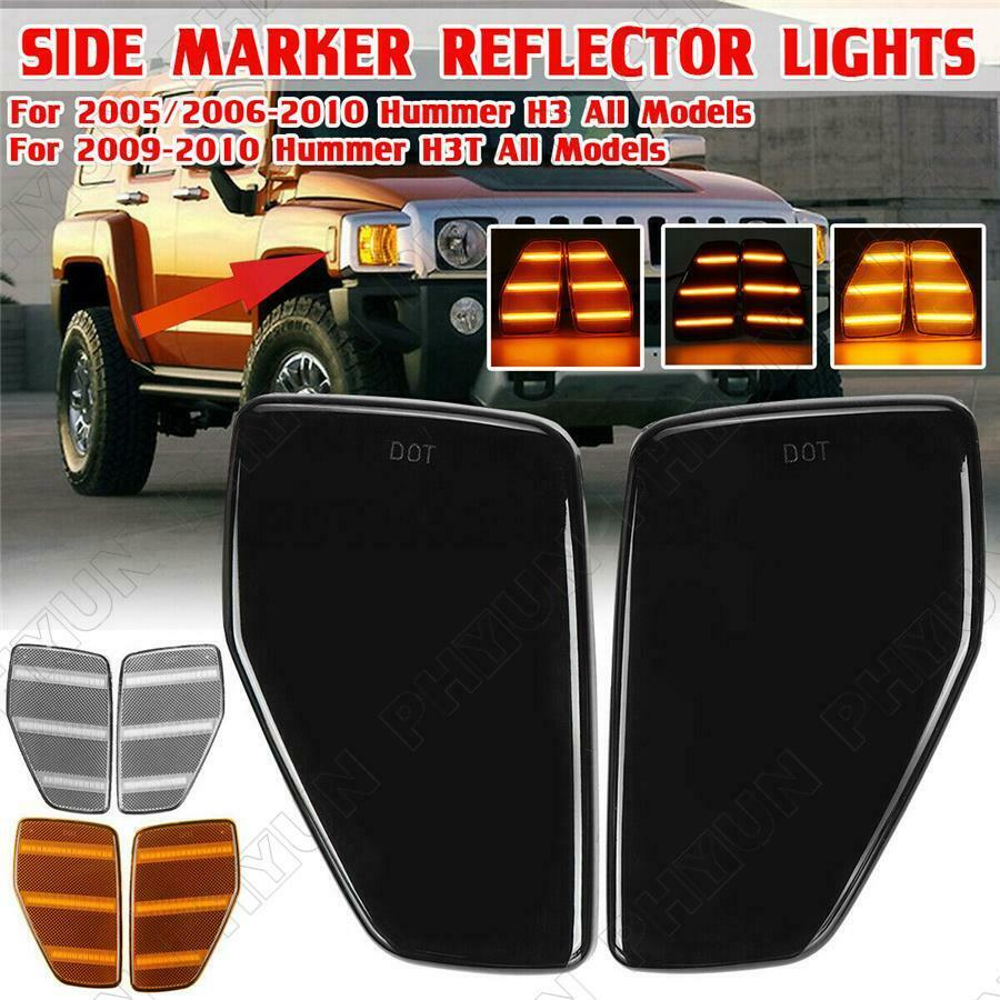2x Side Marker Corner Parking Lights For 2006-10 Hummer H3 Alpha/X/Championship