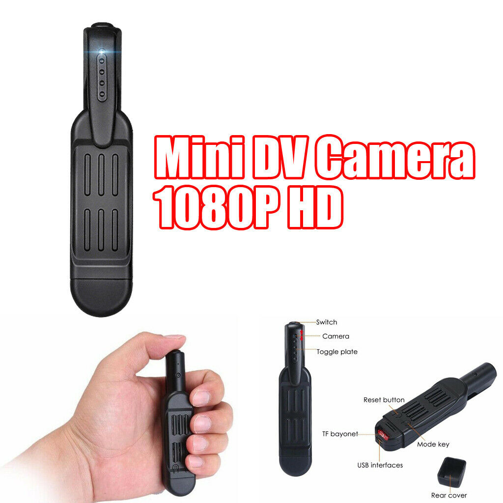 1080P HD Body Personal Police Security Camera Mini Portable & 130° Wide Angle