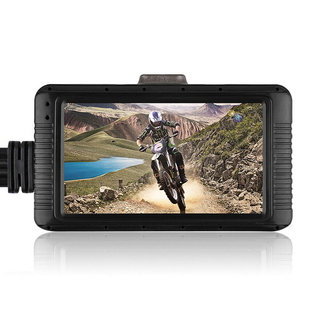 New 2'' Front Motorcycle Video DVR Hd Waterproof Recorder CCD Box Black