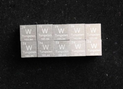Tungsten Metal 10mm Cube Tungsten Element Sample 99.95% Pure - Periodic Table
