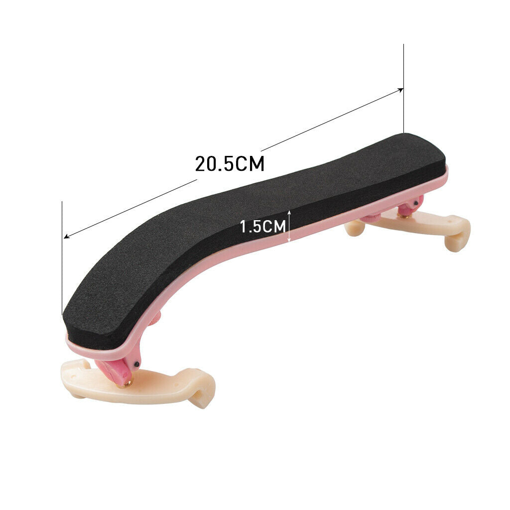 Violin Shoulder Rest Plastic Adjustable for 3/4 4/4 Violin Shoulder Parts