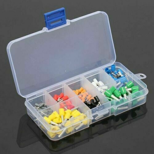 Boxed Tubular Terminal Electrical Wiring Connector Crimping Insulated Tube 160PC