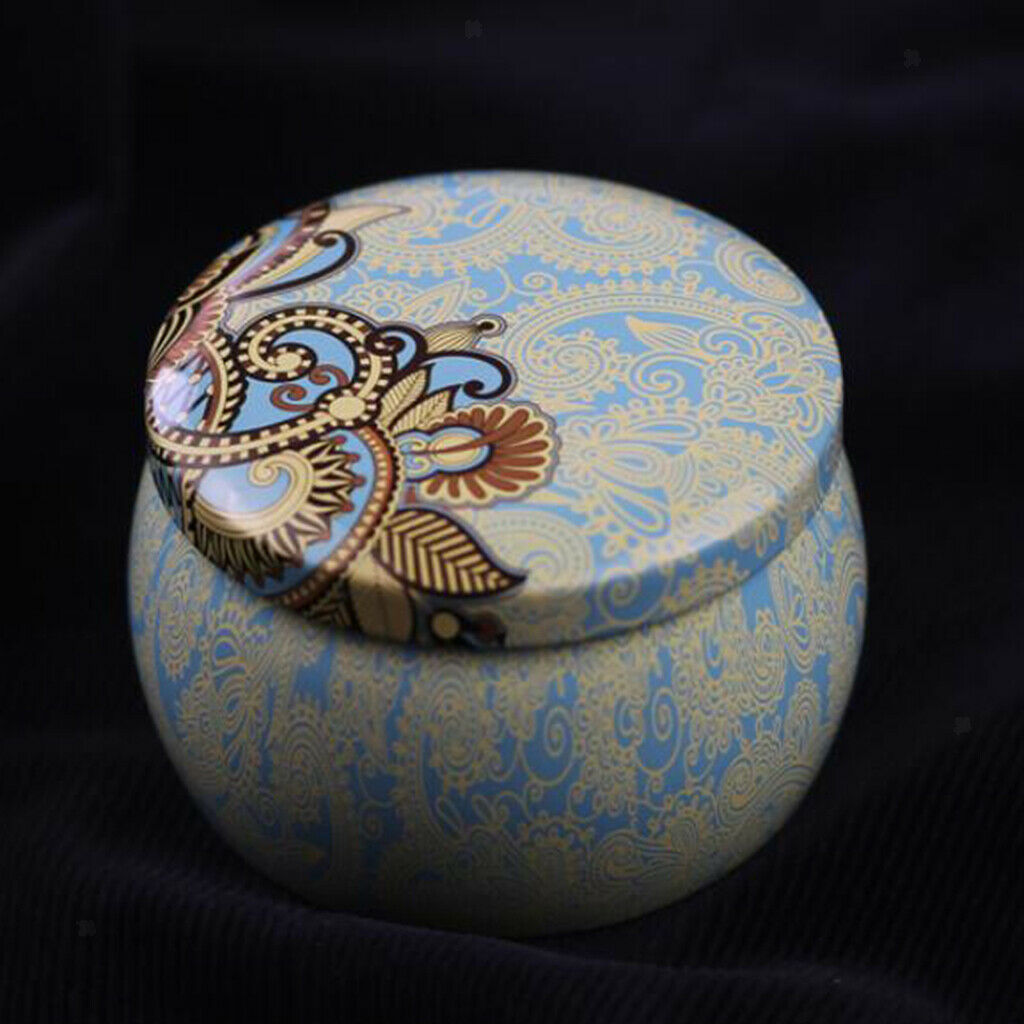 2x Decorative Sugar Bowl Tinplate Kitchen Accessory Storage Box