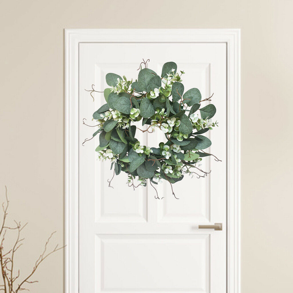 Eucalyptus Wreath Greenery Front Door Garland Wedding Party Festival Decor