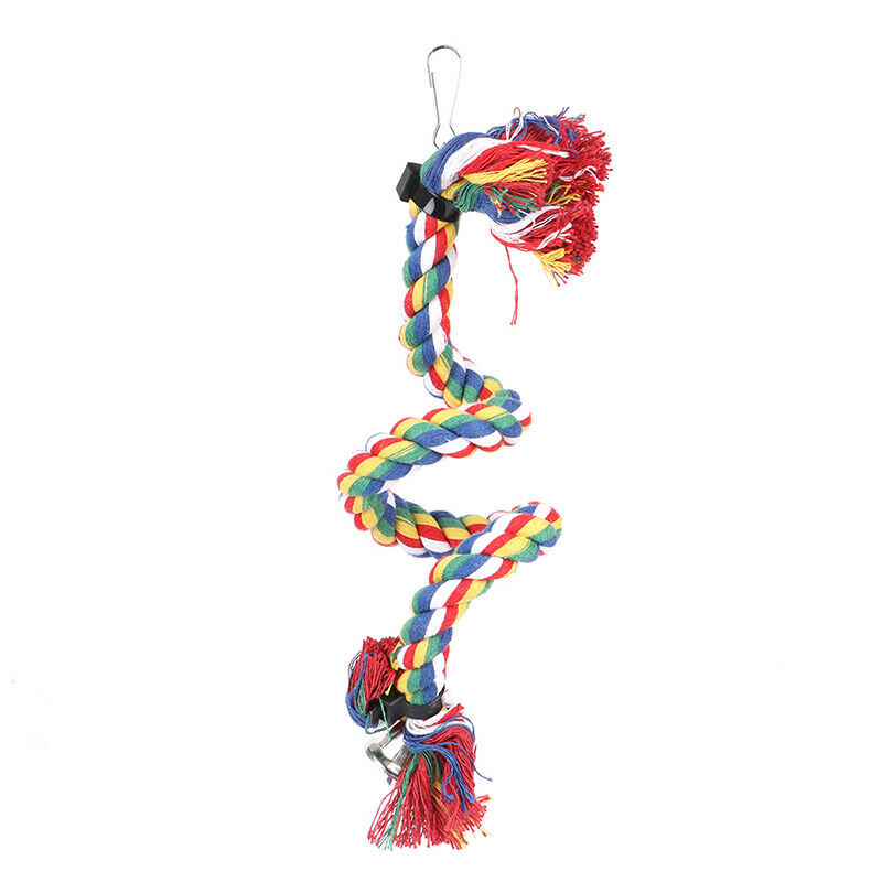 7Pcs Parrot Swing Bell Hanging Bird Cage Perch Toys Parakeet Cockatiel BudgiBDA