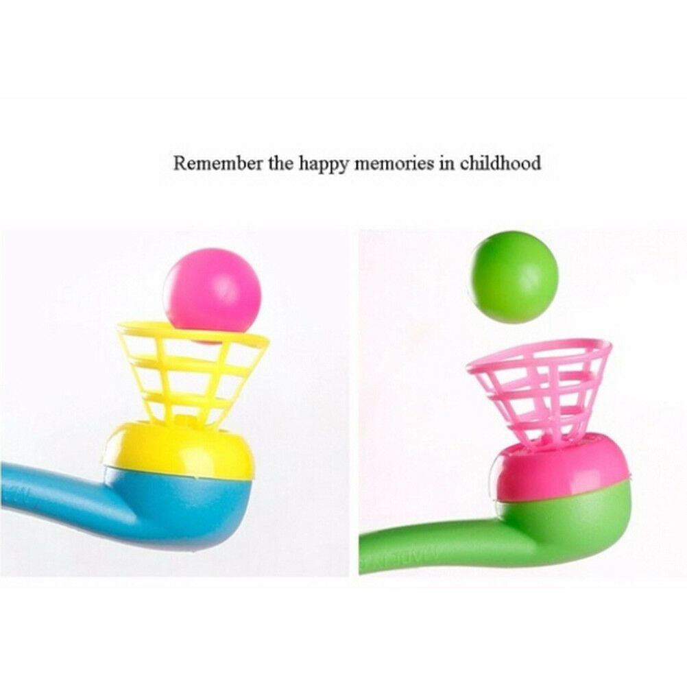 3Pcs magic floating ball game kids gift toys blow pipe balls for party gam.l8