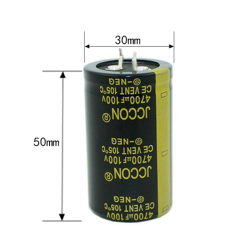 1pcs 100v4700uf Aluminum electrolytic capacitor Audio filter capacitor 30x50mm