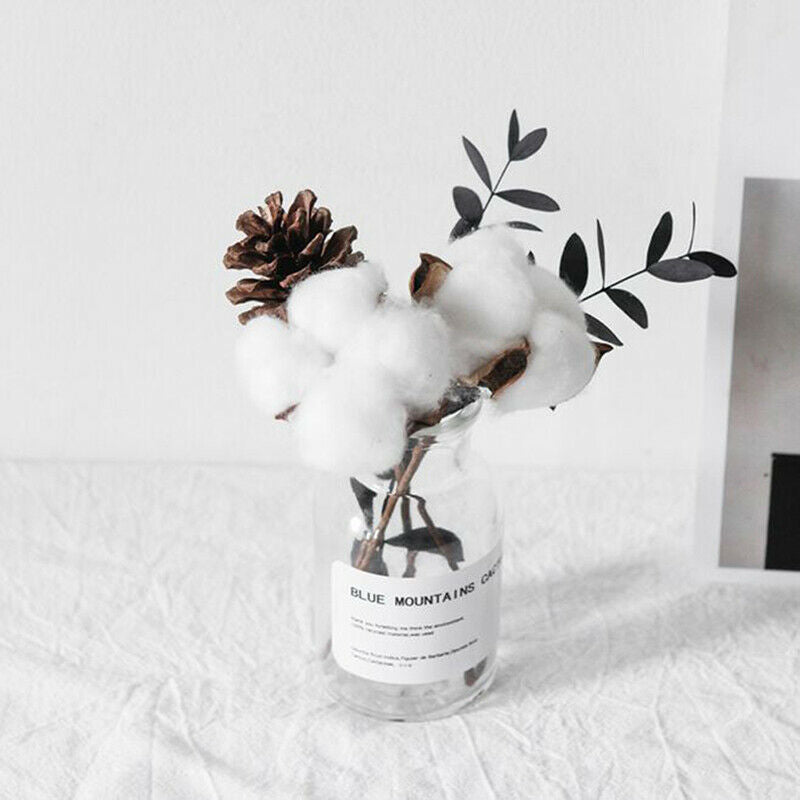 6pcs Artificial flowers cotton bouquet christmas decorative flowers wreat.l8
