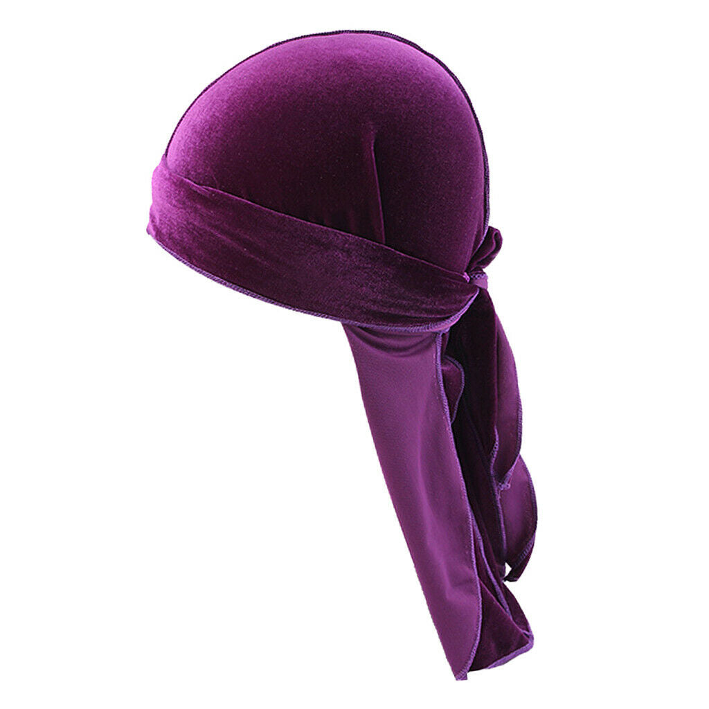 9 Pieces Mens Fashion Velvet Bandana Hat Durag