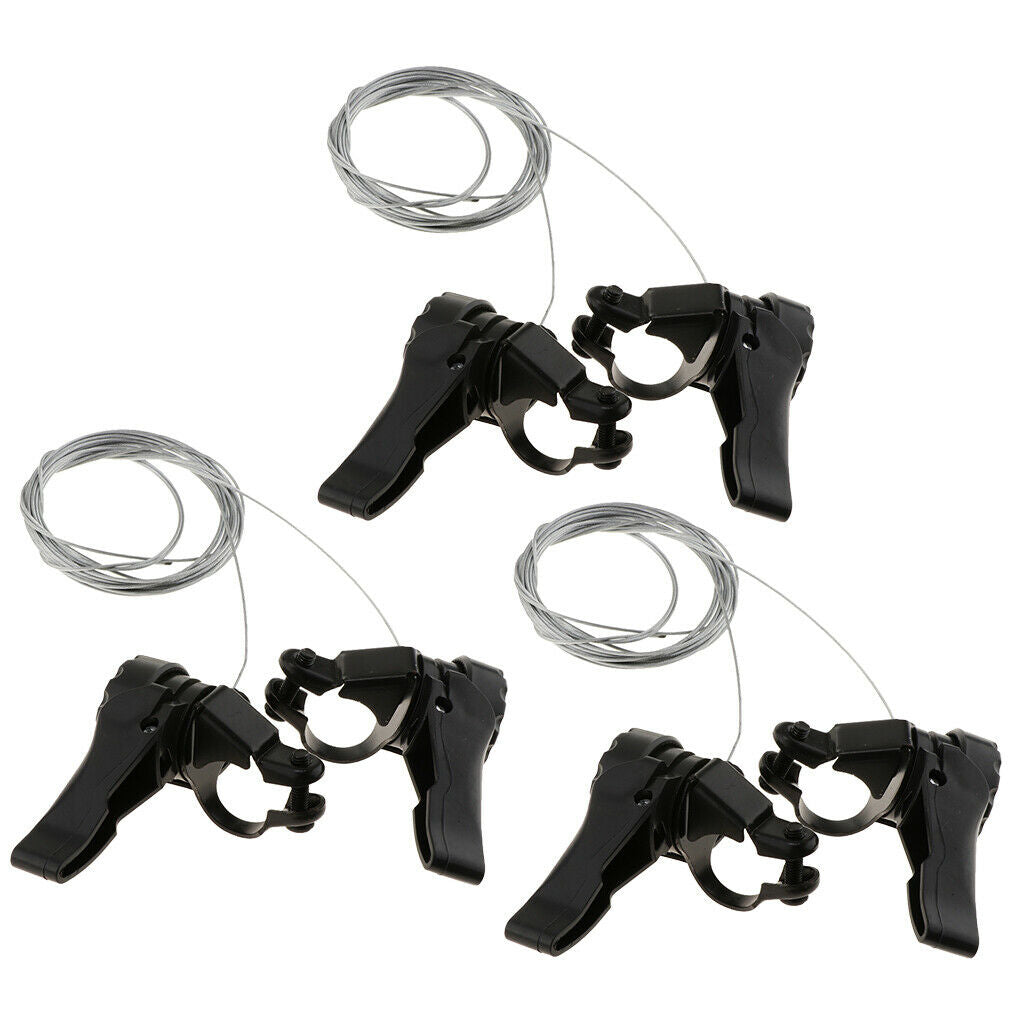 3 Pairs of Preumium & Universal Mountain Bike Thumb Shifter Set with Brake Shift