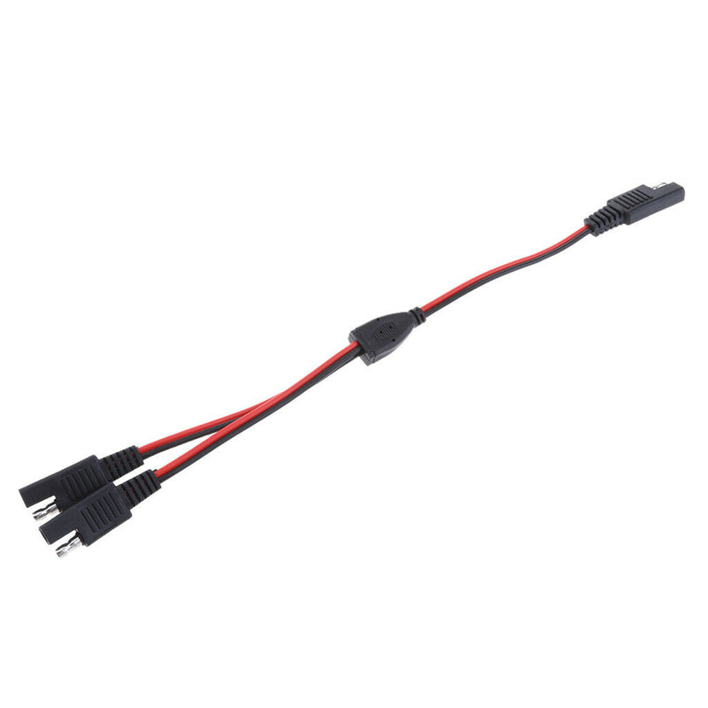 18AWG DC SAE 1 to 2 Extension Adapter Splitter Cable for Solar Panel Battery