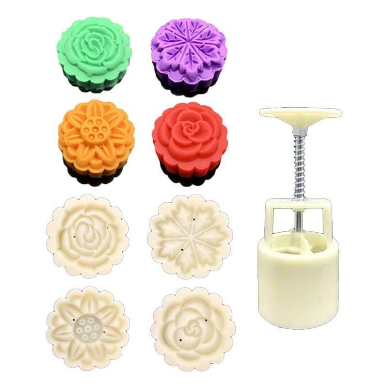 50g Flowers Shaped Pastry Mooncakes Cakes Molds Mooncake Cookie Moulds Cutters
