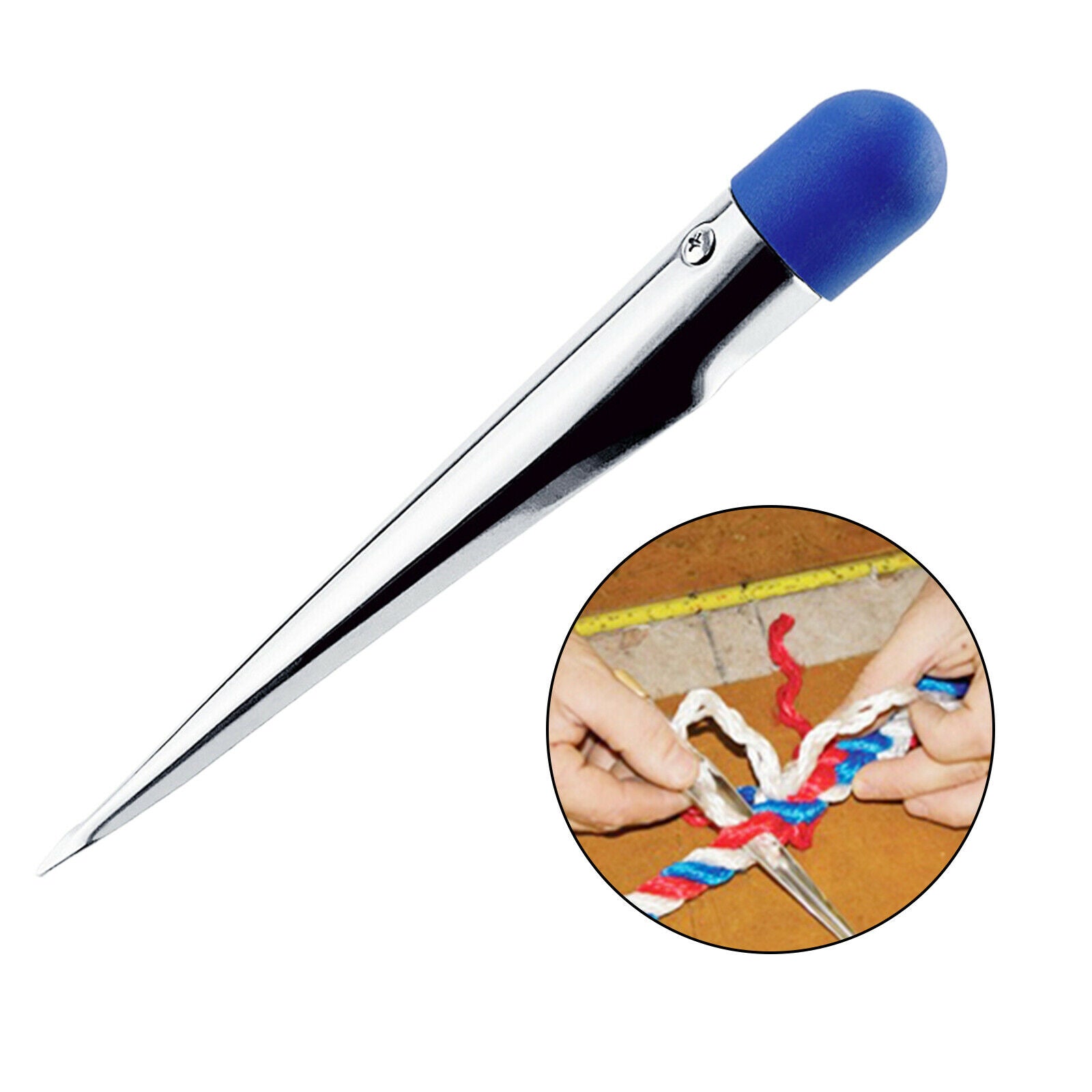 Stainless Steel Rope Splicing Spike with Nylon Handle for Marine Boat Yacht