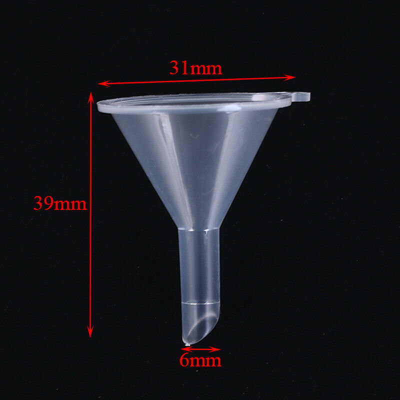12pcs clear plastic funnels for empty bottle filling perfumes essential oi.l8