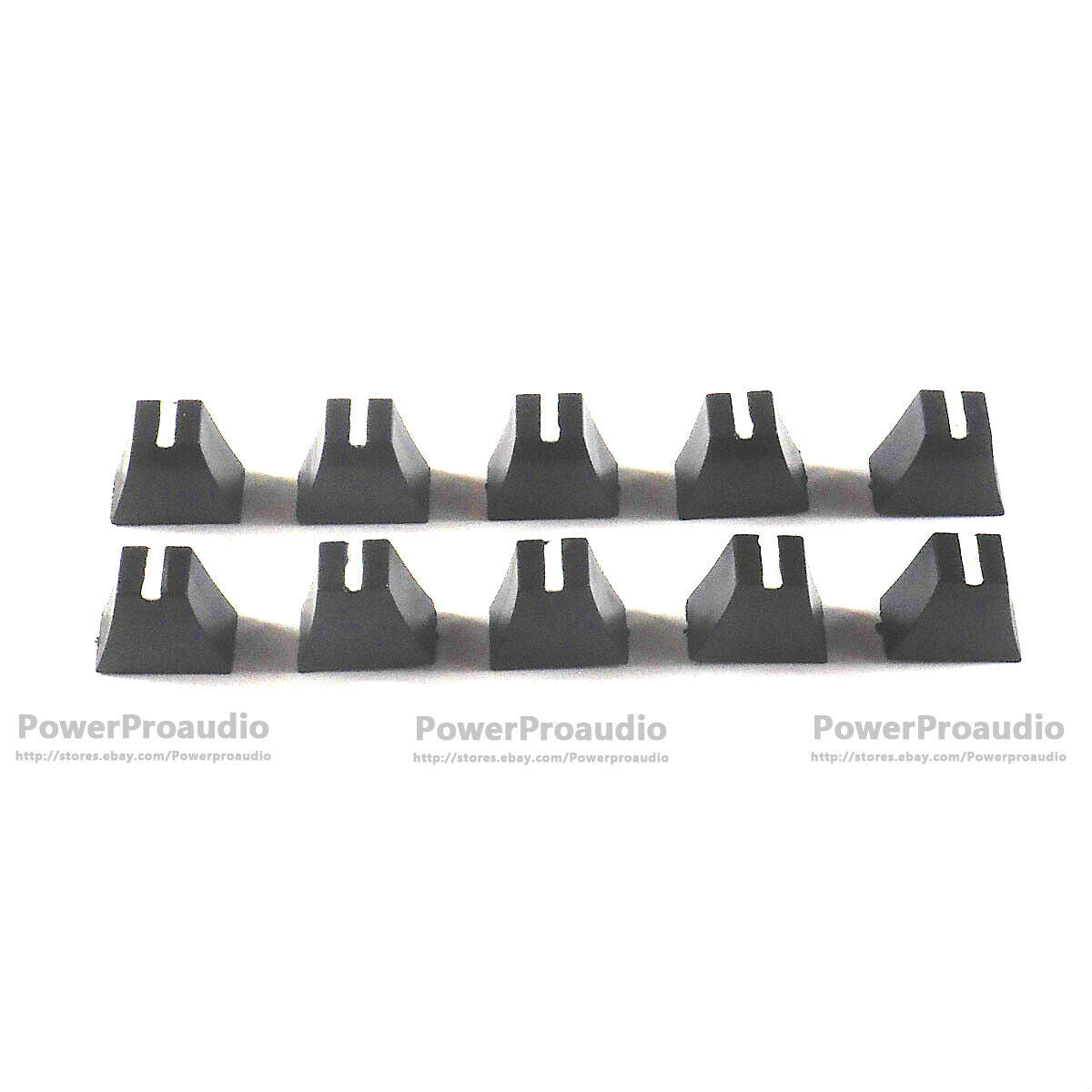 10pcs Black Potentiometer Fader Knob Cap 12mmLx7mmW For Pioneer Mixer Equalizer