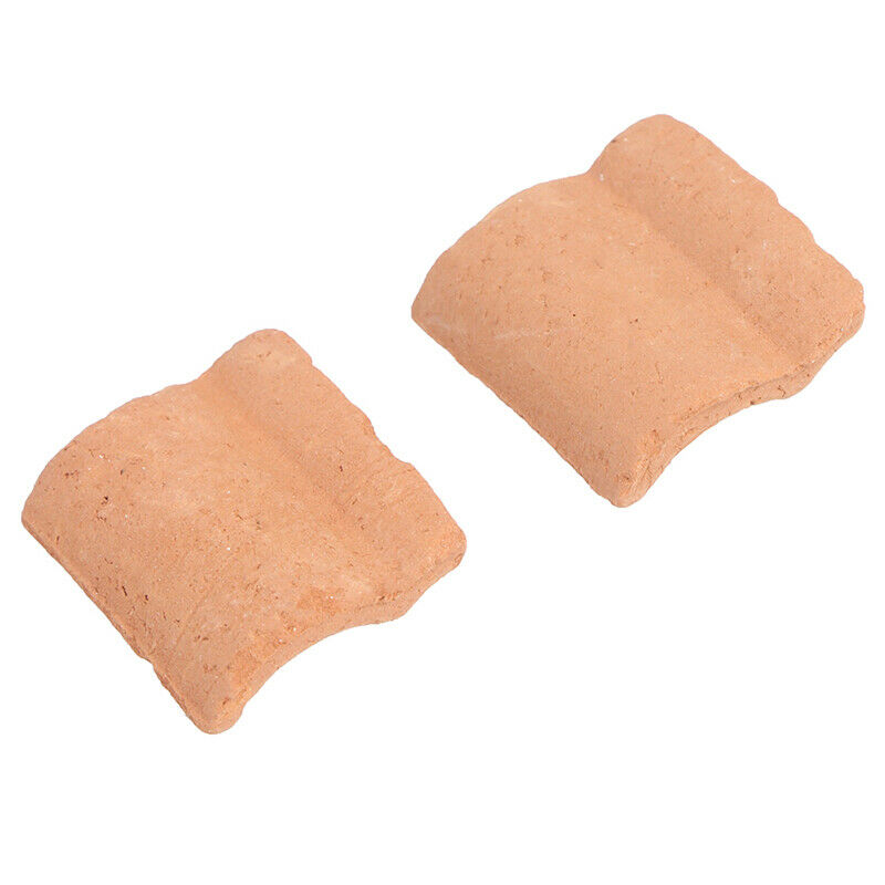 25PCS Niniature S Red Roof Tile Turning Mould Scenario Sand Table Diy MateriJ Lt