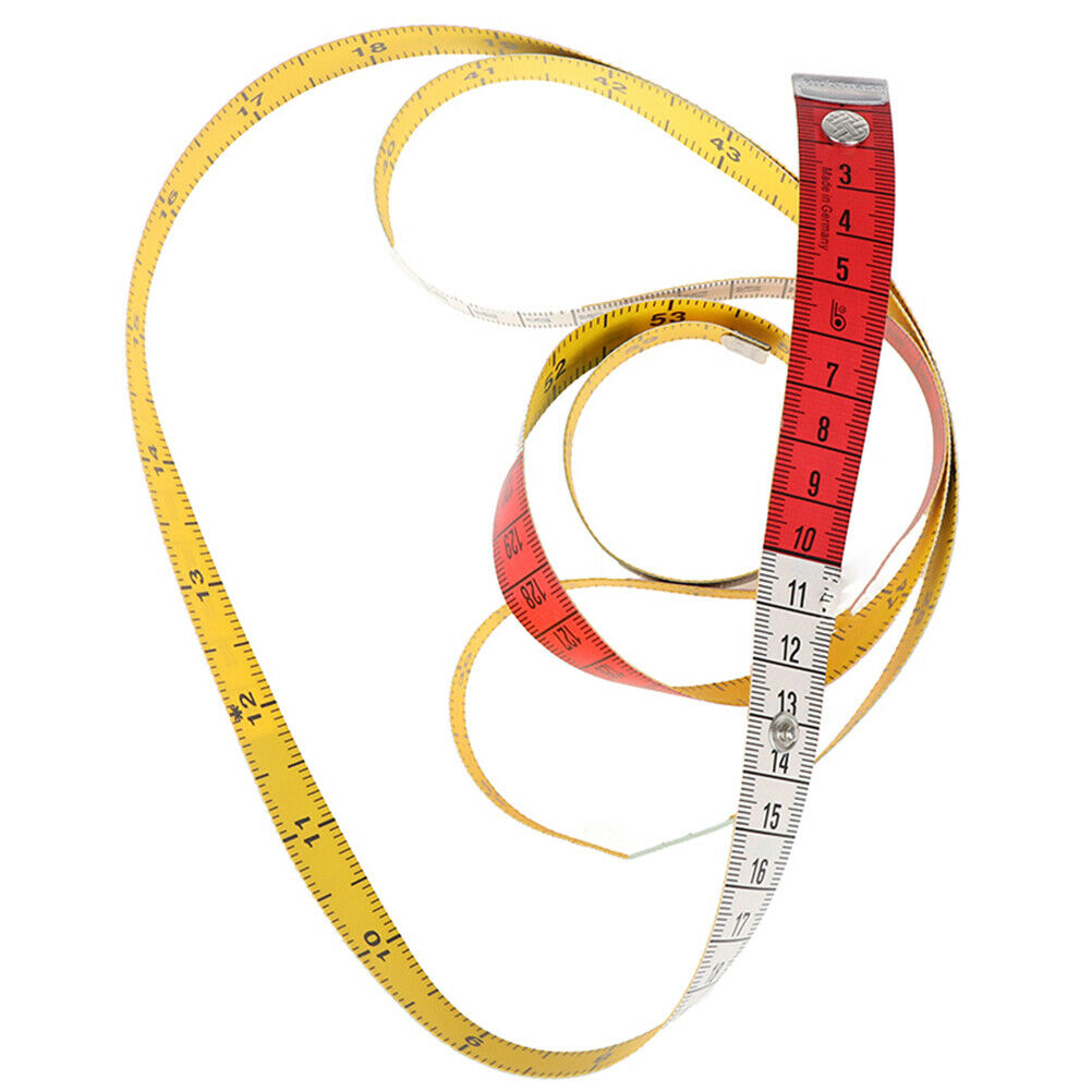 60in Button Tailor Measure Tape Sewing Tools Flat Tape 150CM Body Measuring  SJ