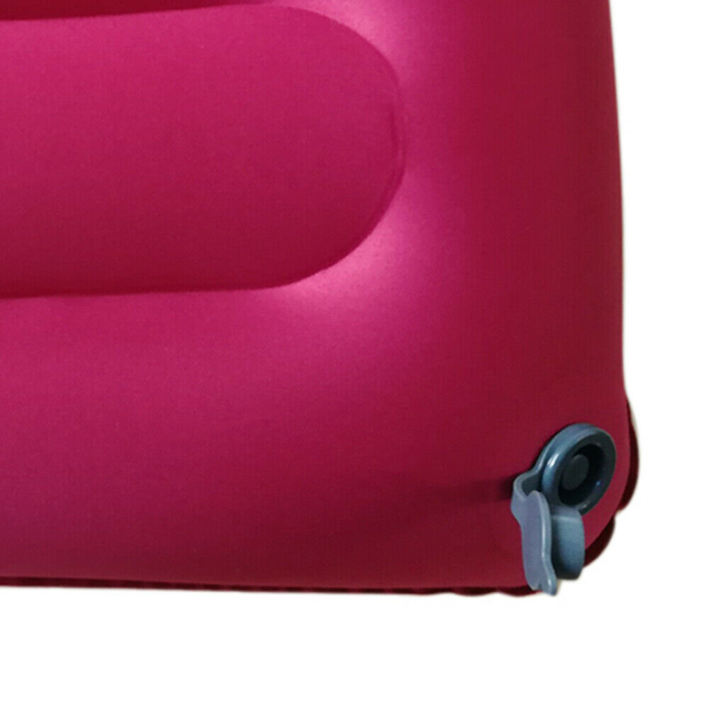 Portable Inflatable Travel Pillows Outdoor Camp Square Air Pillow Red
