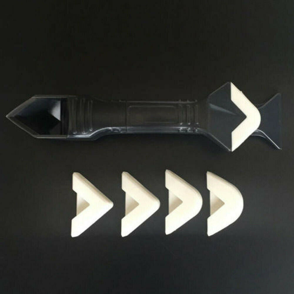 3 In1 Silicone Remover Caulk Finisher Sealant Smooth Scraper Grout Kits Tools US
