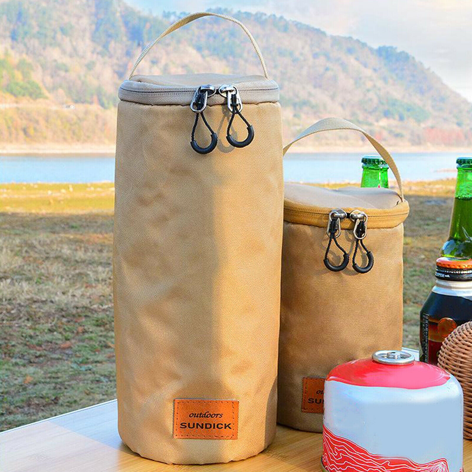 Waterproof Gas Cylinder Protect Bag Flat Gas Bottle Pouch 16x32cm Tote Bag