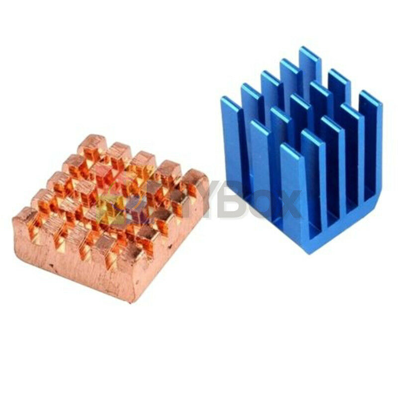 Copper Aluminium Cooling Heat Sink Fan Kit For Raspberry Pi 3 Raspberry Pi 2 B+